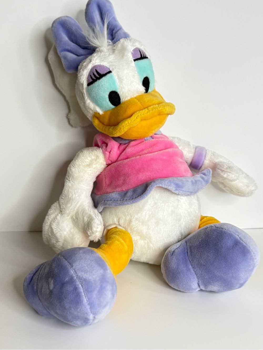 Disney Daisy Duck Plush - White, Pink, Lavender & Yellow